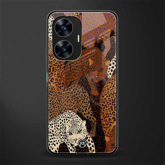 brown beasts back phone cover | glass case for realme c55