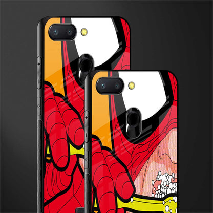 brushing spiderman glass case for redmi 6 image-2