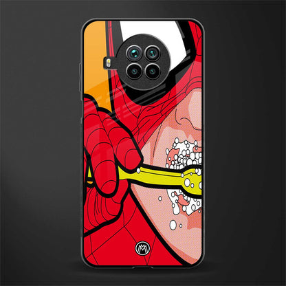 brushing spiderman glass case for mi 10i image