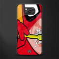 brushing spiderman glass case for poco x3 pro image