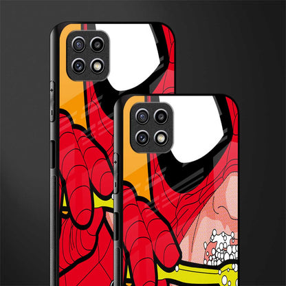 brushing spiderman glass case for samsung galaxy a22 5g image-2