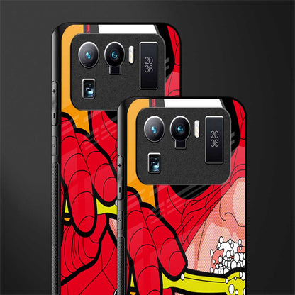 brushing spiderman glass case for mi 11 ultra 5g image-2