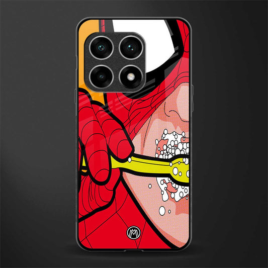 brushing spiderman glass case for oneplus 10 pro 5g image