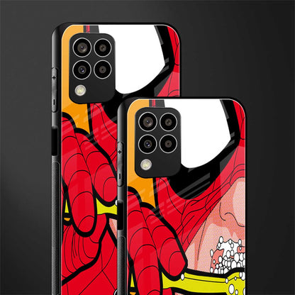 brushing spiderman back phone cover | glass case for samsung galaxy m33 5g