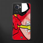 brushing spiderman back phone cover | glass case for oneplus 10r 5g