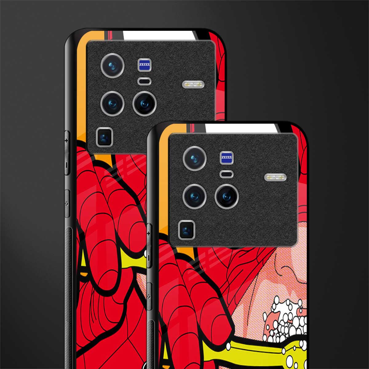 brushing spiderman glass case for vivo x80 pro 5g image-2