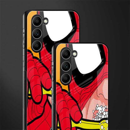 brushing spiderman glass case for phone case | glass case for samsung galaxy s23