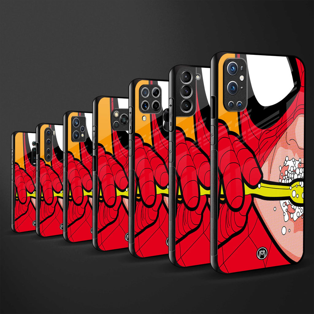 brushing spiderman glass case for mi 11 lite image-3