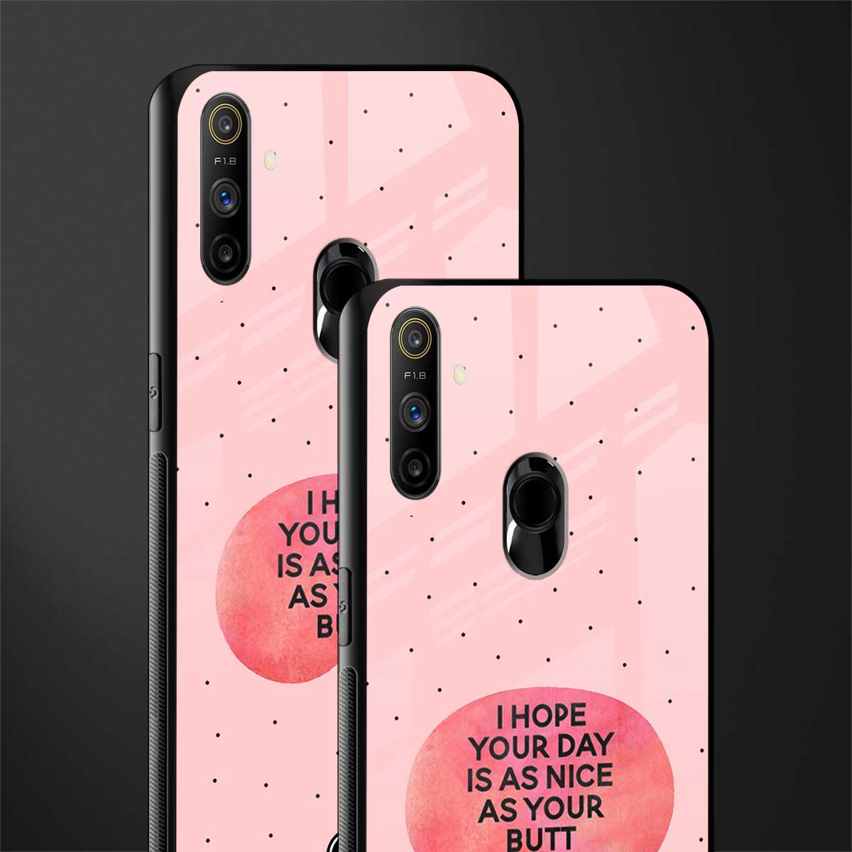 butt day quote glass case for realme narzo 10a image-2