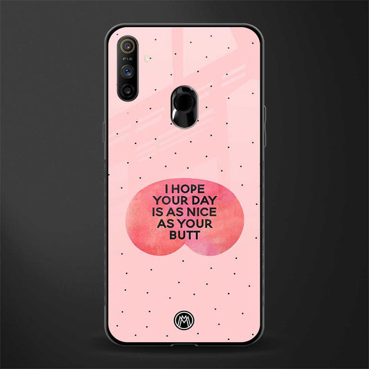butt day quote glass case for realme narzo 20a image