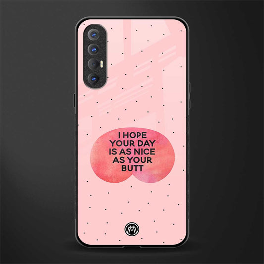 butt day quote glass case for oppo reno 3 pro image