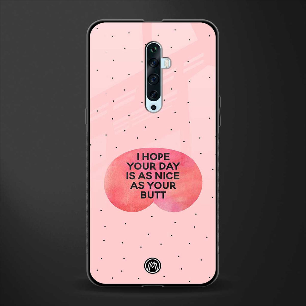 butt day quote glass case for oppo reno 2f image