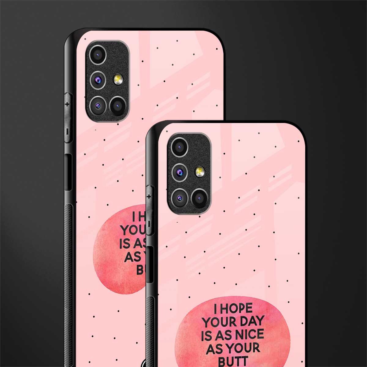 butt day quote glass case for samsung galaxy m31s image-2