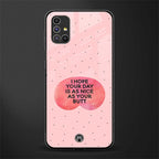 butt day quote glass case for samsung galaxy m31s image