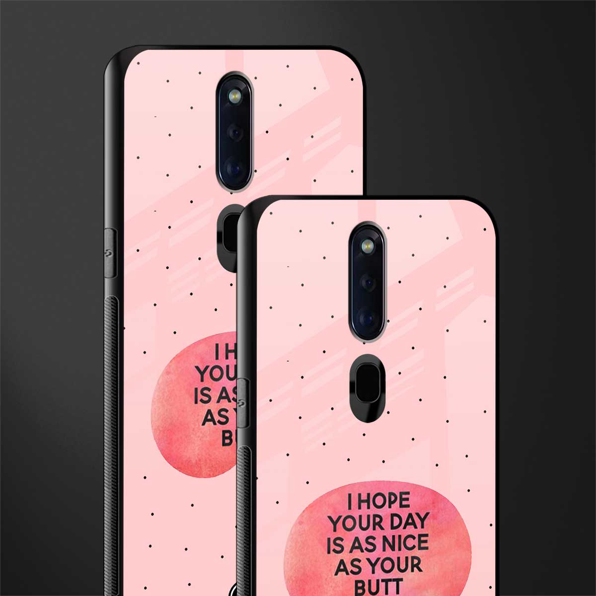 butt day quote glass case for oppo f11 pro image-2