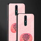 butt day quote glass case for oppo f11 image-2