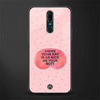 butt day quote glass case for oppo f11 image
