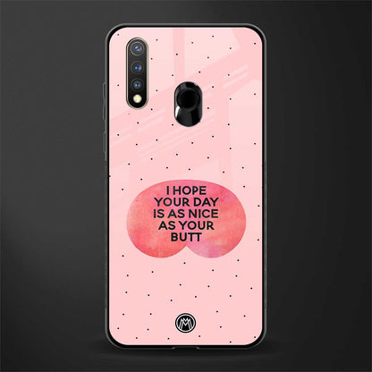 butt day quote glass case for vivo y19 image