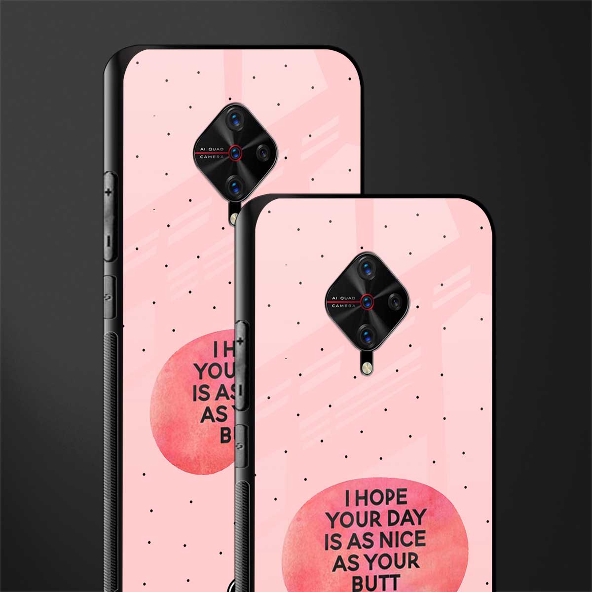 butt day quote glass case for vivo s1 pro image-2