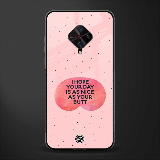 butt day quote glass case for vivo s1 pro image