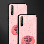 butt day quote glass case for vivo z1x image-2