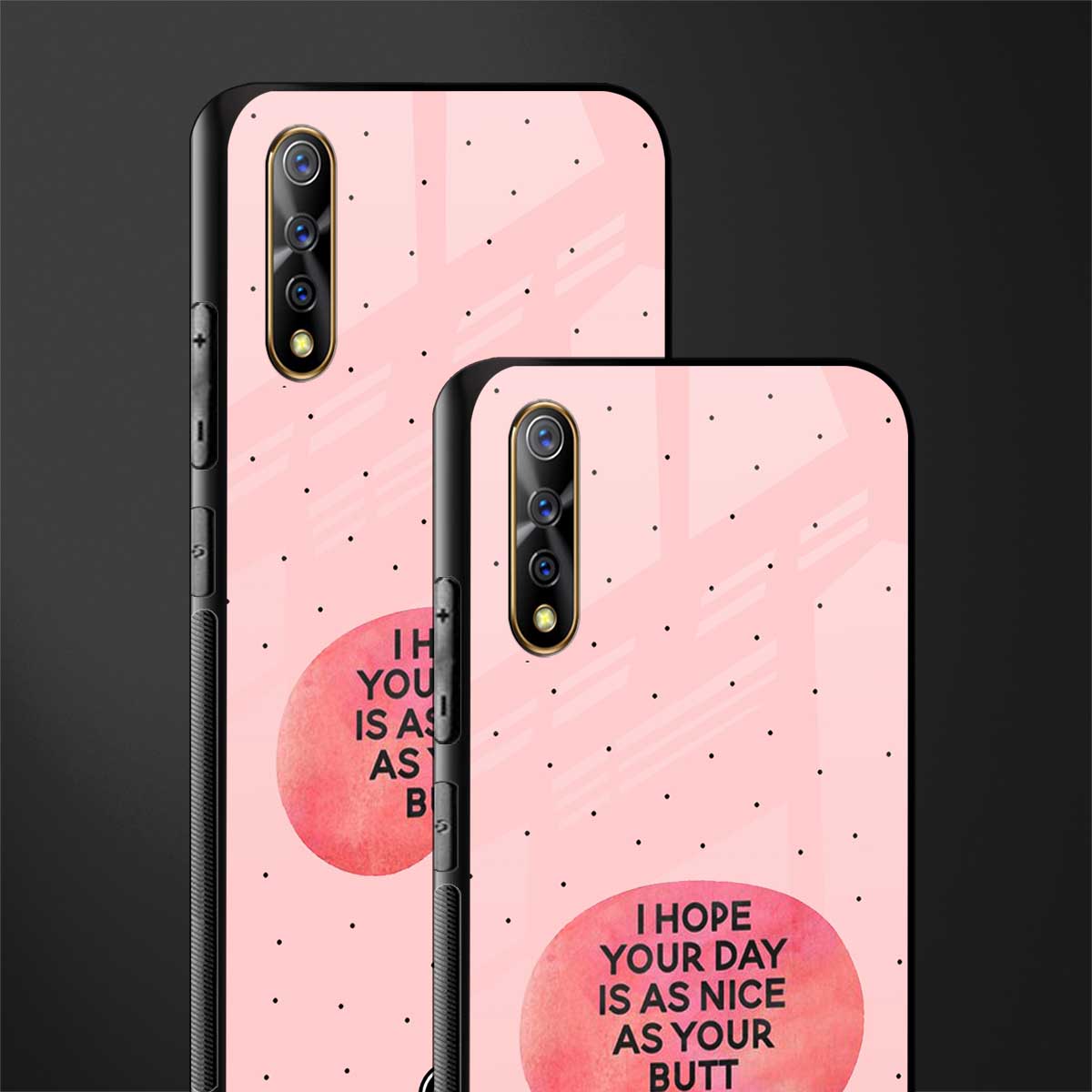 butt day quote glass case for vivo z1x image-2