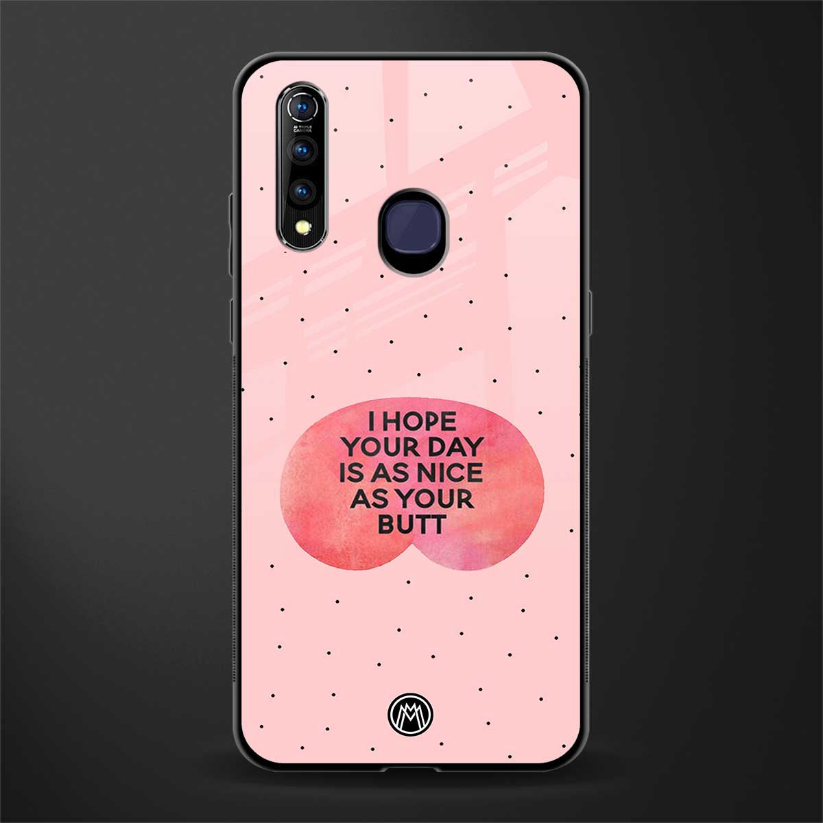 butt day quote glass case for vivo z1 pro image
