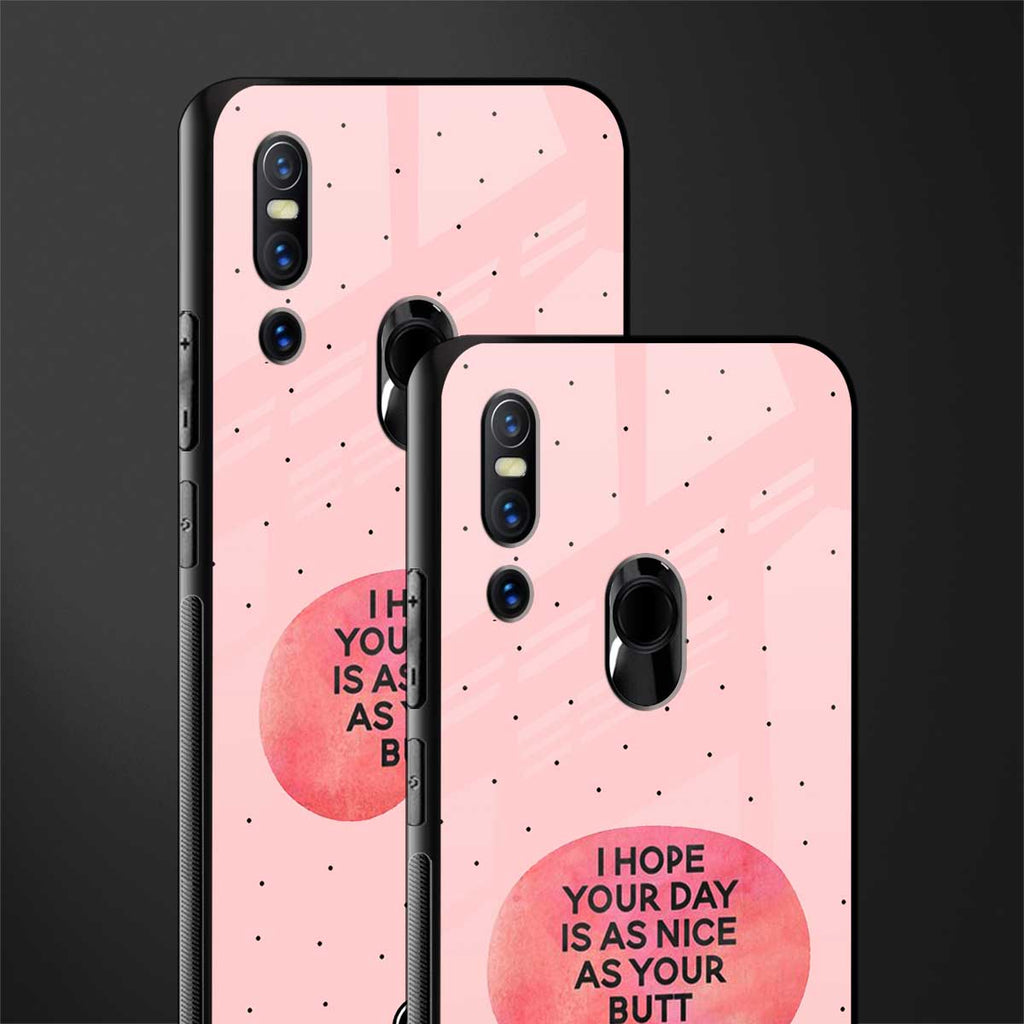 butt day quote glass case for vivo v15 image-2