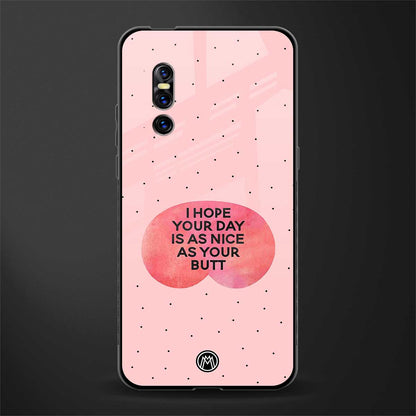 butt day quote glass case for vivo v15 pro image