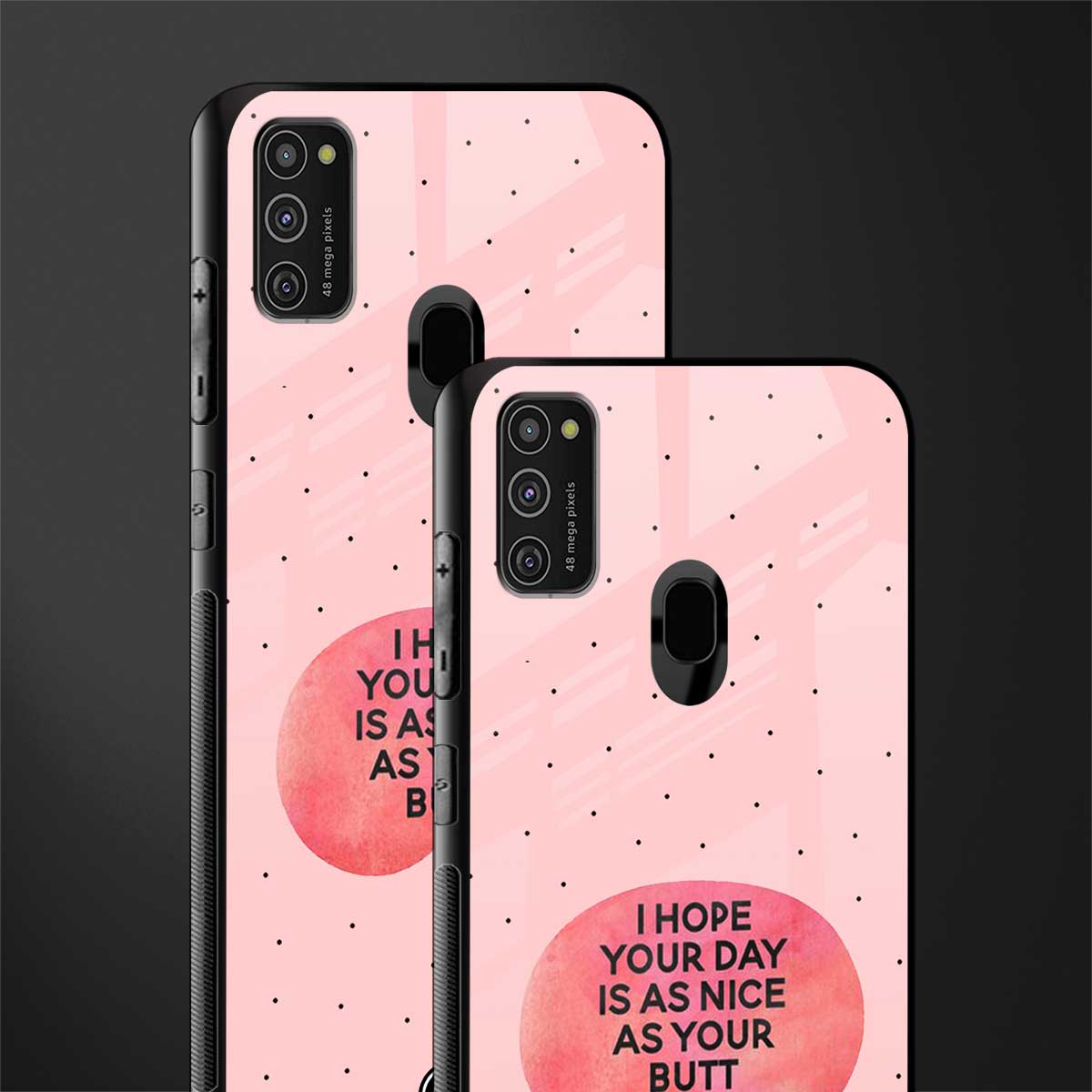 butt day quote glass case for samsung galaxy m21 image-2