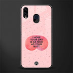 butt day quote glass case for samsung galaxy m10s image