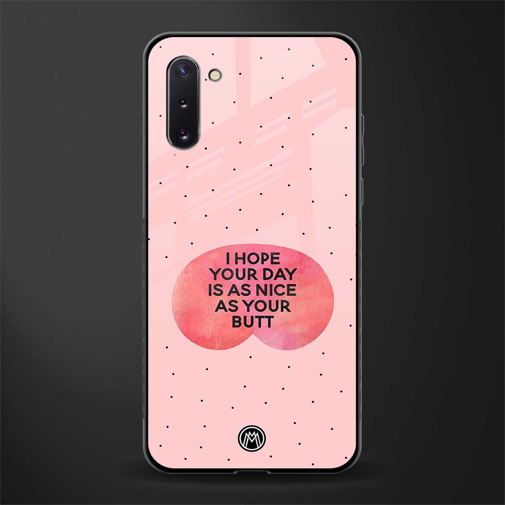 butt day quote glass case for samsung galaxy note 10 image