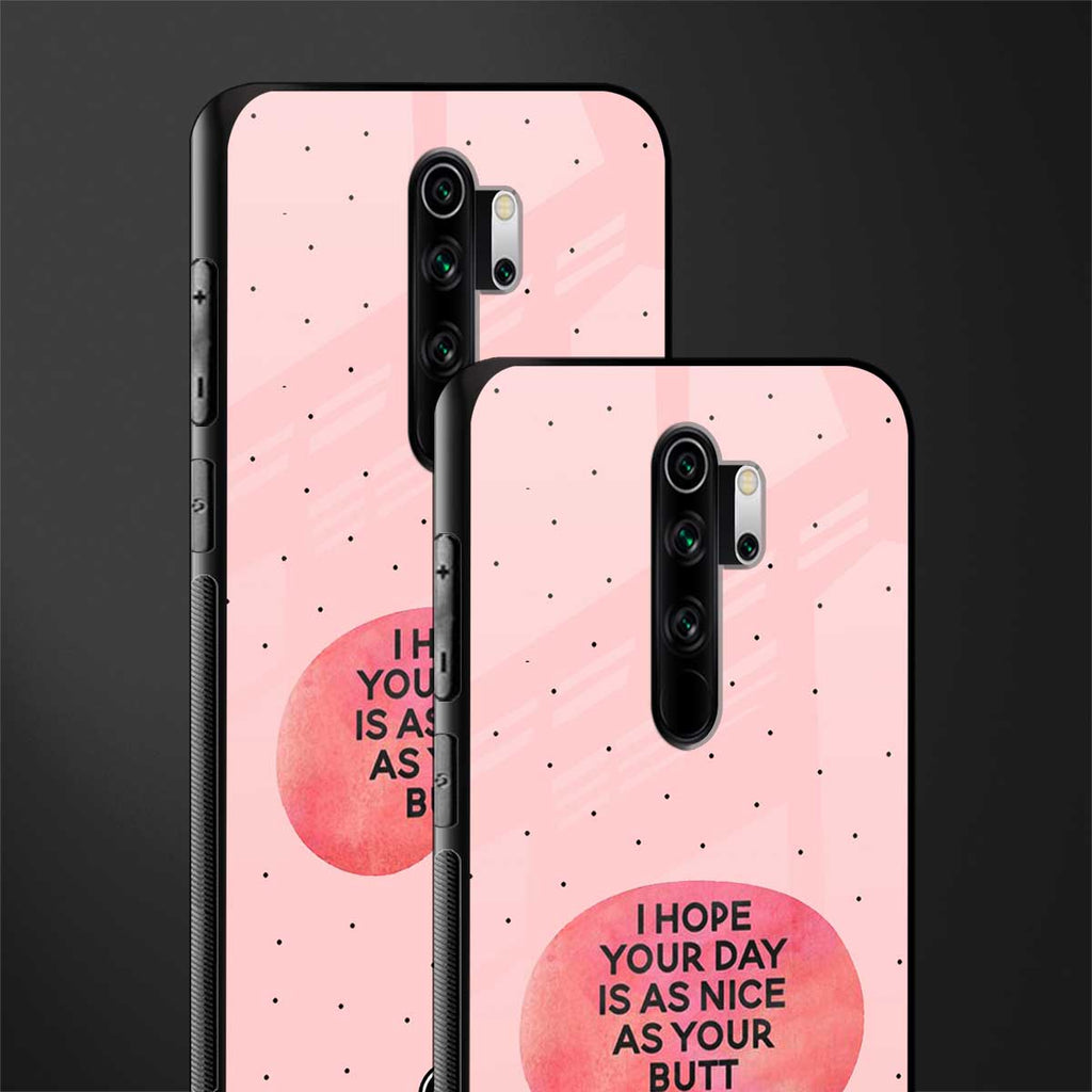 butt day quote glass case for redmi note 8 pro image-2