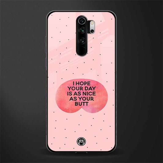butt day quote glass case for redmi note 8 pro image