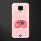 butt day quote glass case for poco m2 pro image