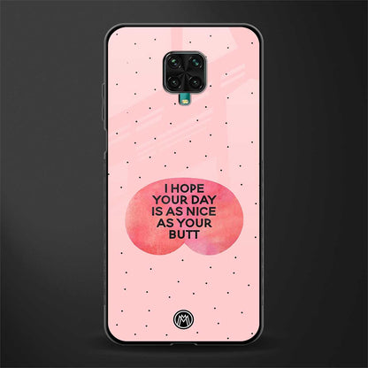 butt day quote glass case for redmi note 9 pro max image
