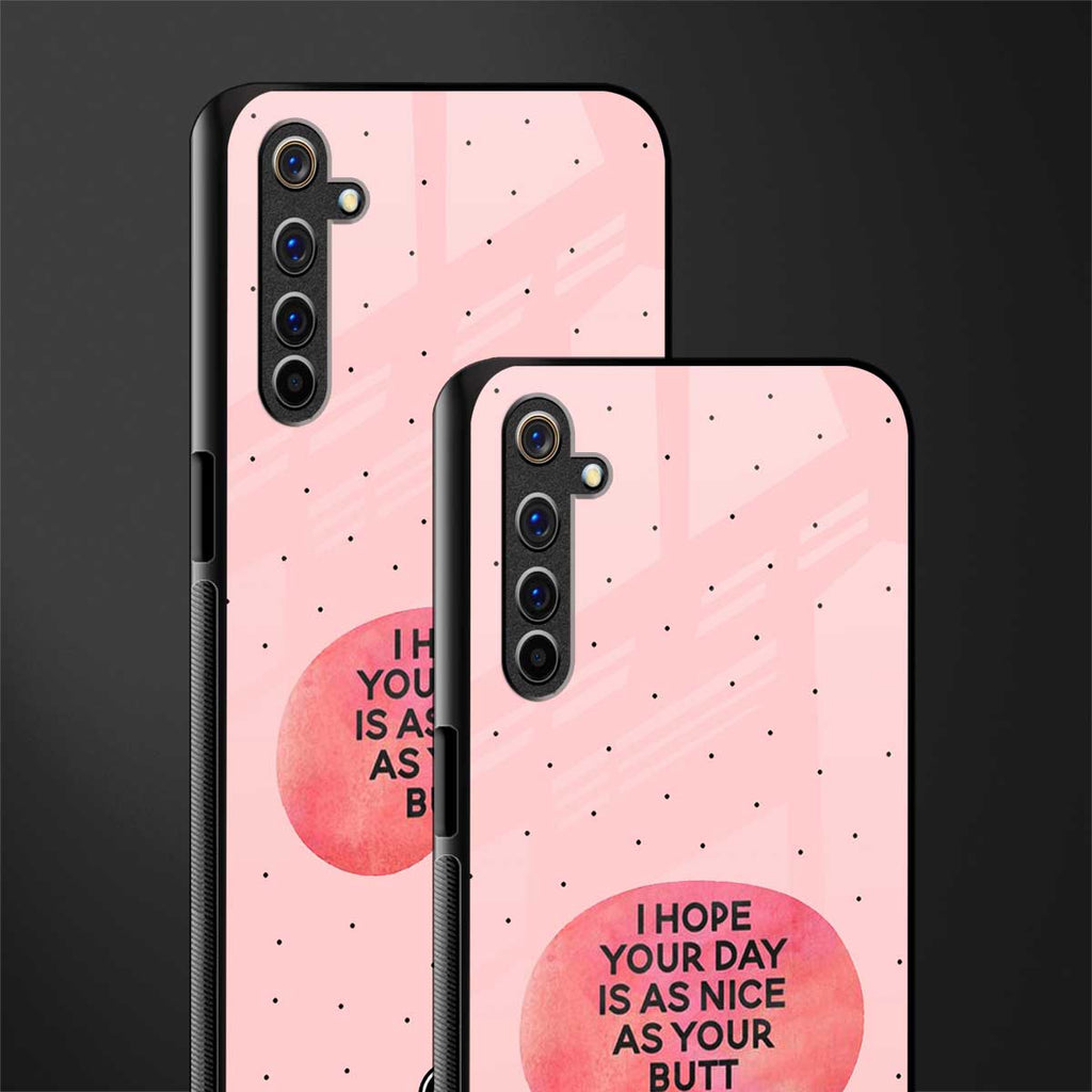 butt day quote glass case for realme 6 pro image-2