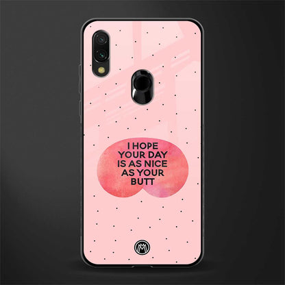 butt day quote glass case for redmi note 7 image