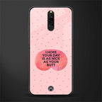 butt day quote glass case for redmi 8 image