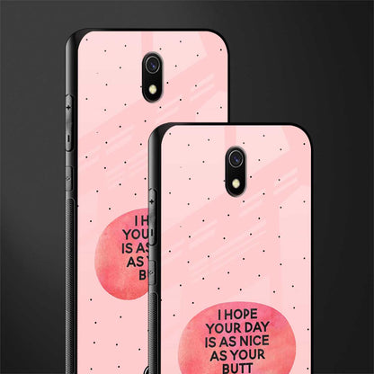 butt day quote glass case for redmi 8a image-2