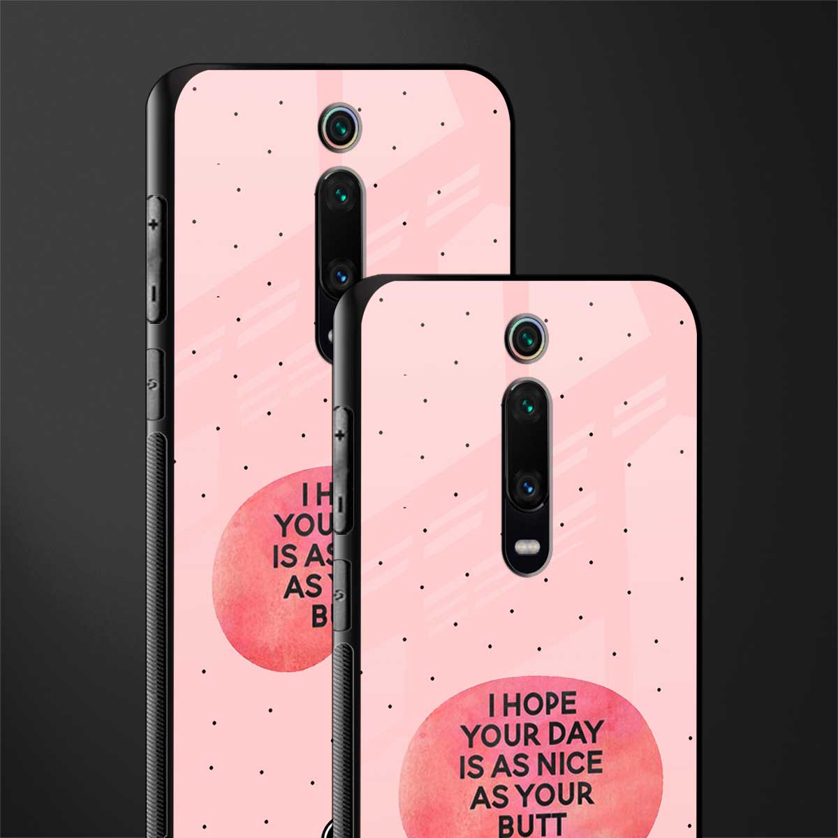 butt day quote glass case for redmi k20 image-2