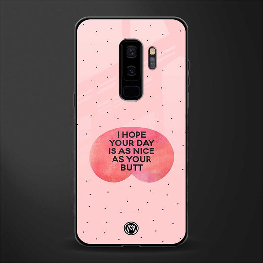 butt day quote glass case for samsung galaxy s9 plus image