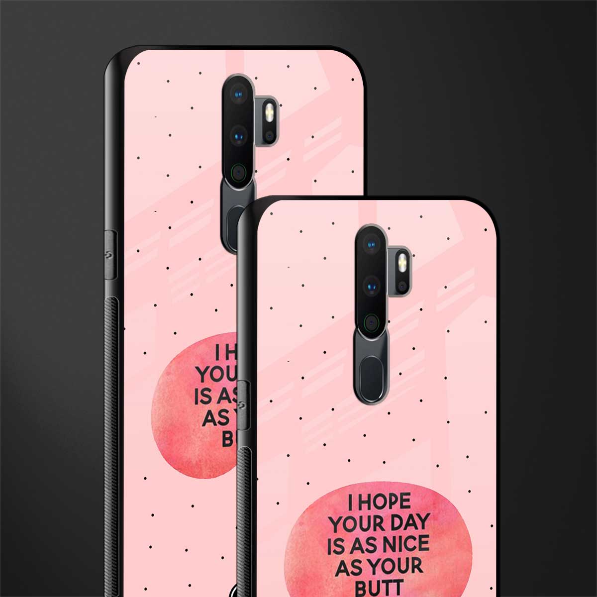 butt day quote glass case for oppo a5 2020 image-2