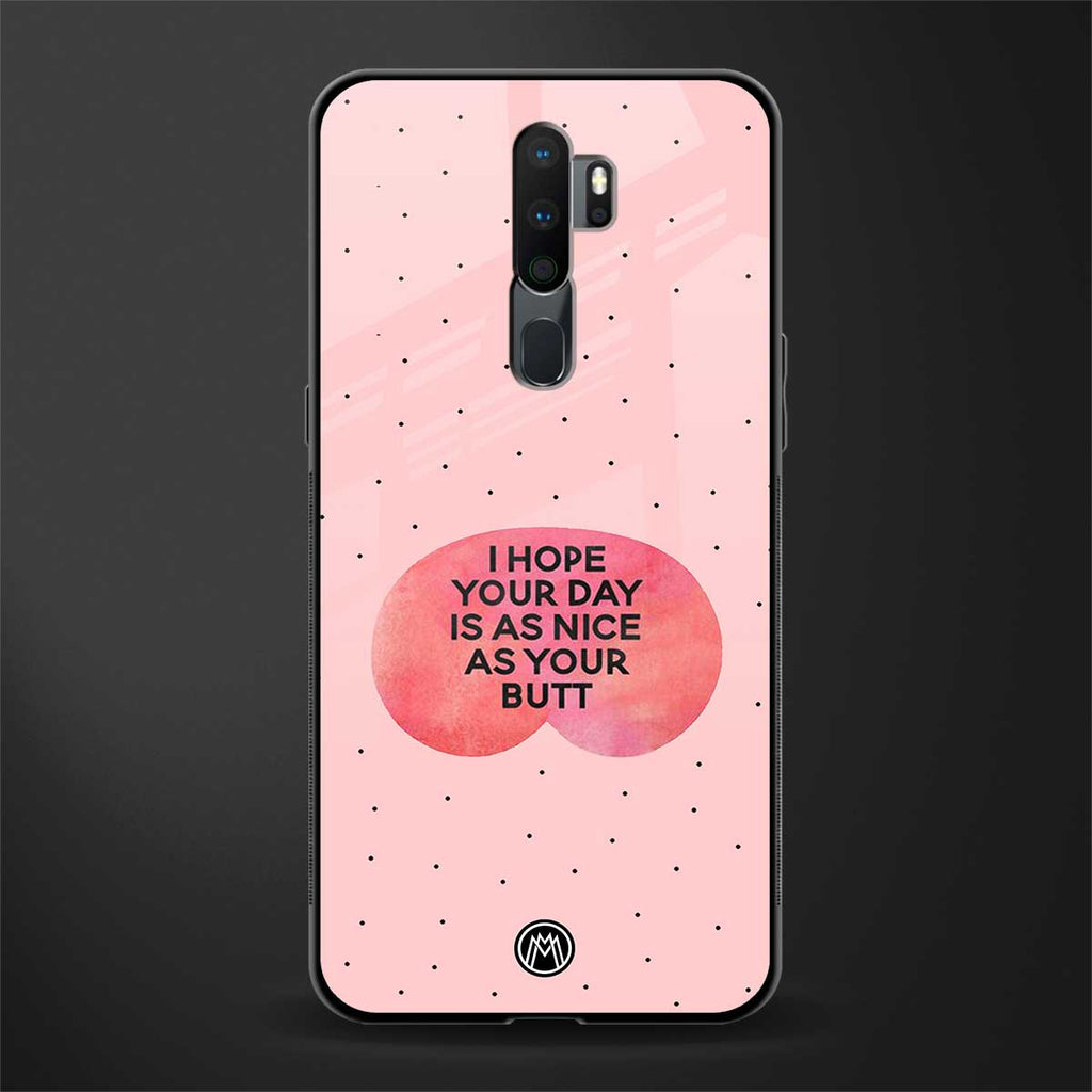 butt day quote glass case for oppo a5 2020 image