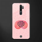 butt day quote glass case for oppo a5 2020 image