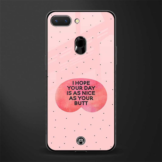butt day quote glass case for oppo a5 image