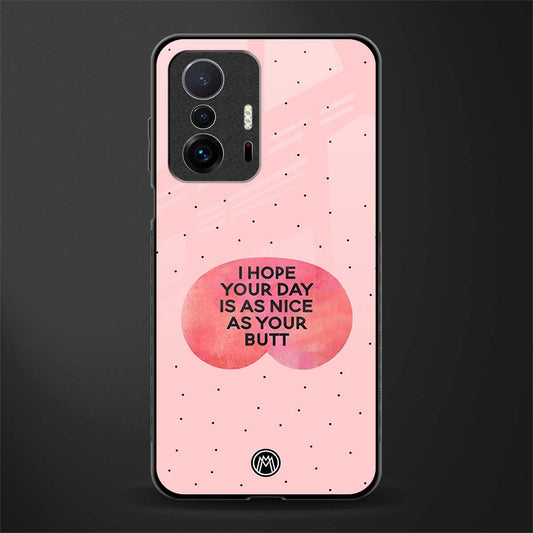 butt day quote glass case for mi 11t pro 5g image