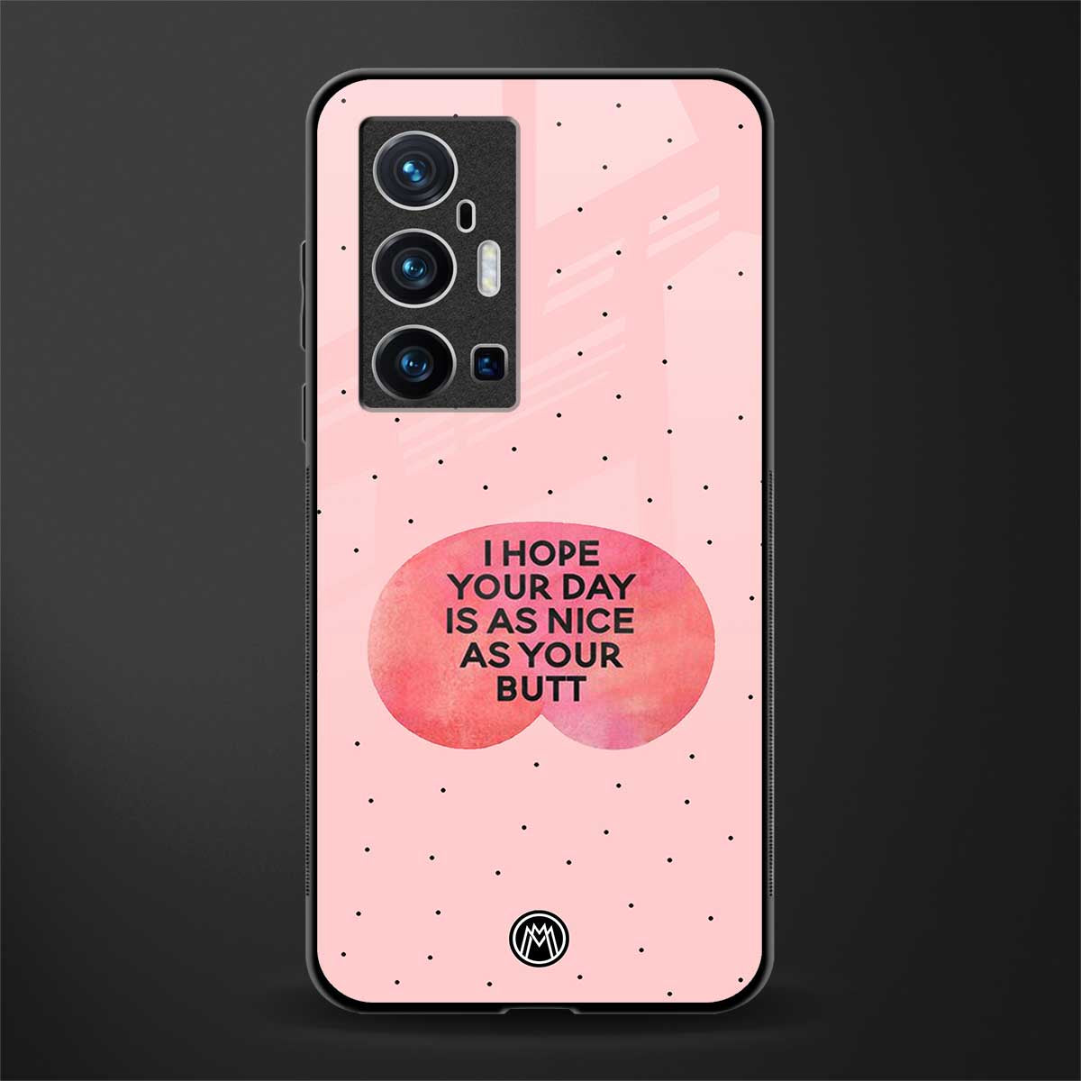 butt day quote glass case for vivo x70 pro plus image