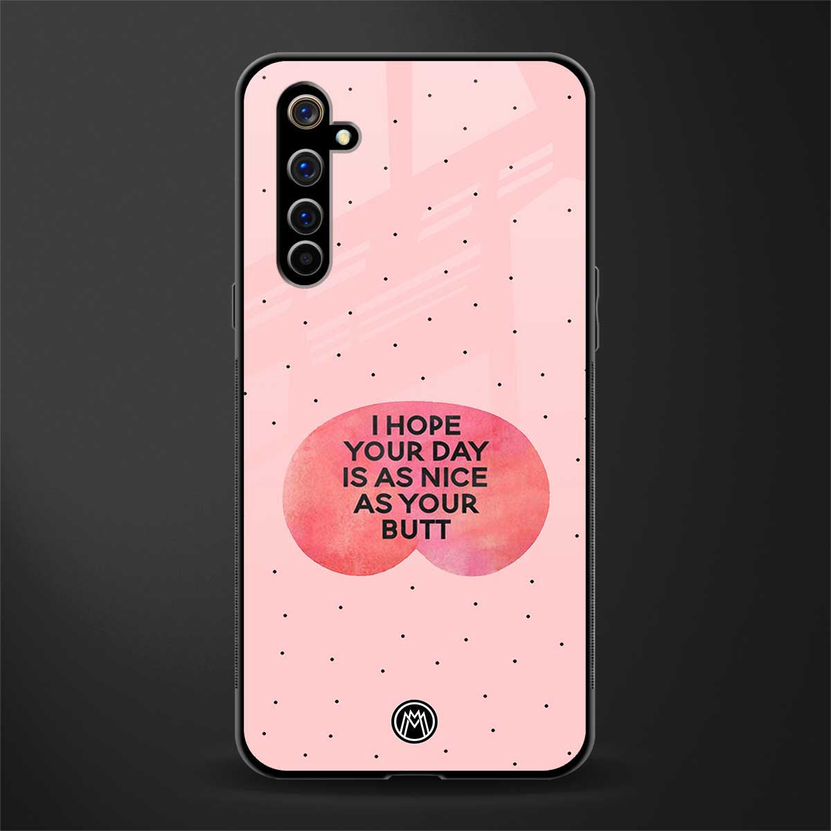 butt day quote glass case for realme x50 pro image