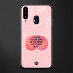 butt day quote glass case for samsung galaxy a20s image